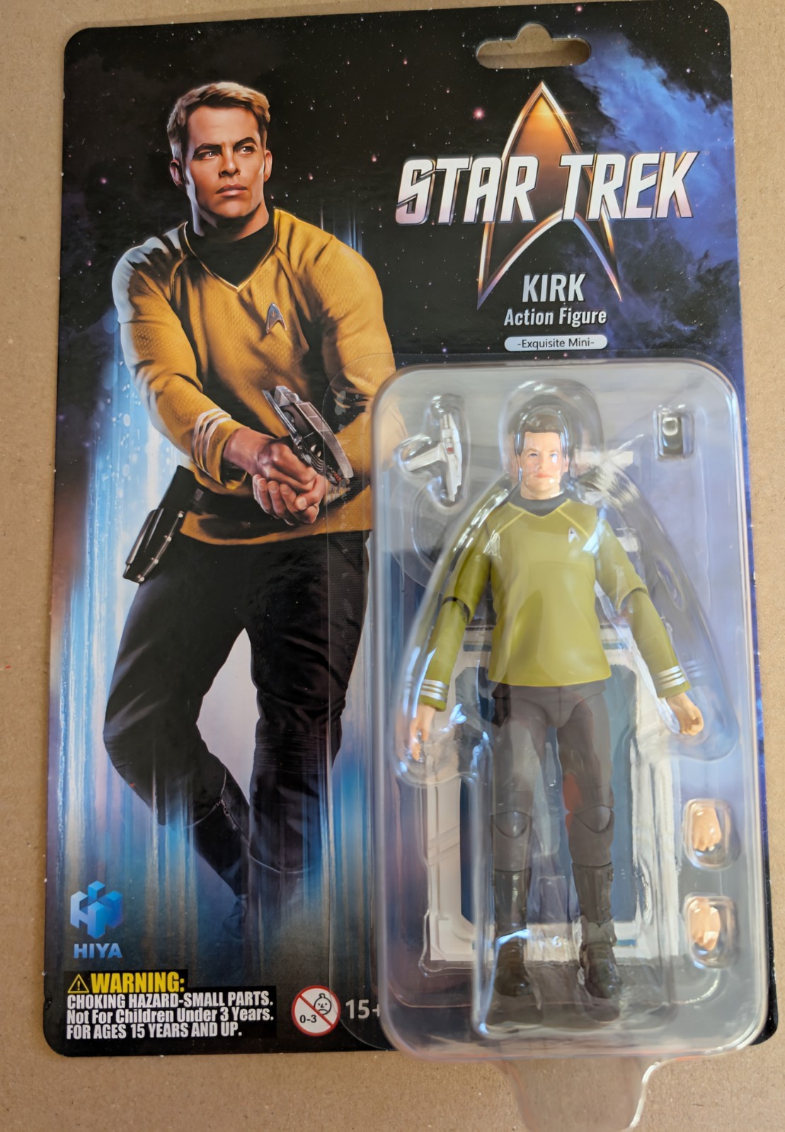 Star Trek Exquisite Mini Action Figure 1/18 Star Trek 2009 Captain Kirk
