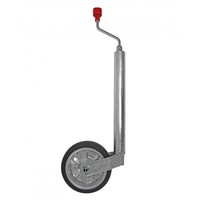 AL-KO StüTzrad Plus Ø48 Mm – Vollgummireifen 200 X 50 Mm, 300 Kg TragfäHigkeit