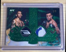 2025 Topps UFC Royalty Borralho Carlos Prates Prodigious Pairings Relic Green /5