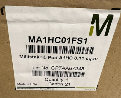 Millipore MA1HC01FS1 Millistak+ Pod A1HC 0.11 sq m