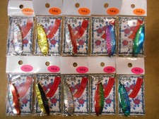 Shimotsuke Sakura Trout Spoon 14g 18g Hologram Set of 10 New!Cherry Salmon,