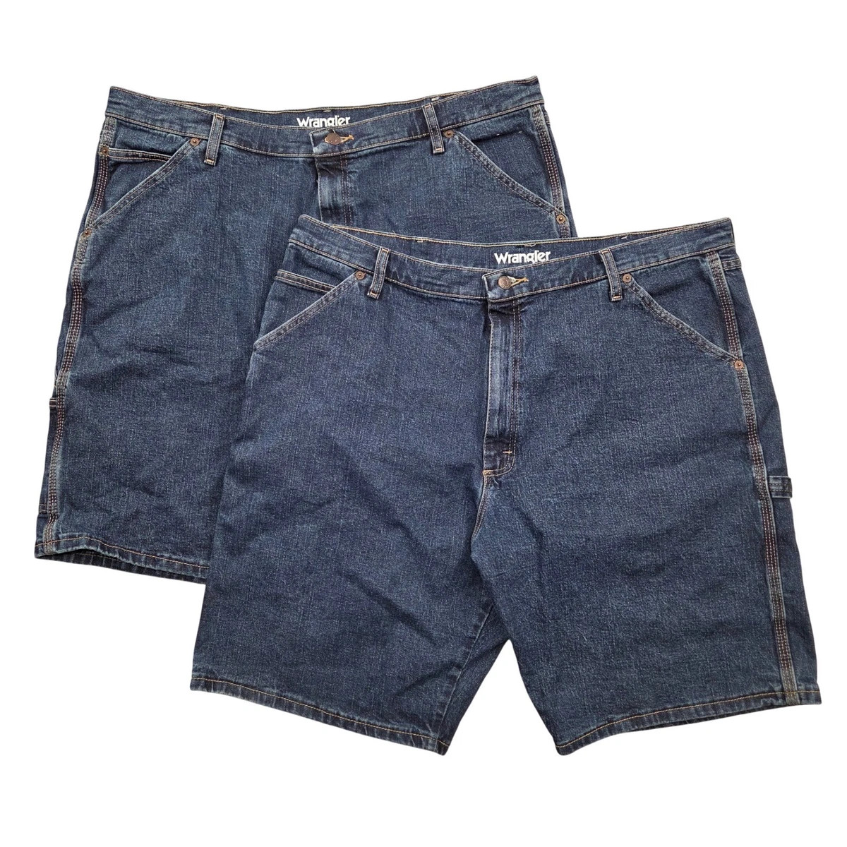 Wrangler Antique Indigo Denim Relaxed Fit Carpenter Short - 34