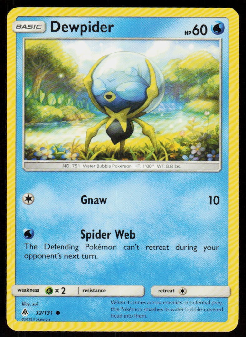 Dewpider 32/131 Common Forbidden Light Pokemon Lightly Played