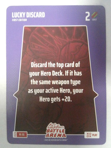2026 Bo Jackson Battle Arena Play Card #PL-55 LUCKY DISCARD