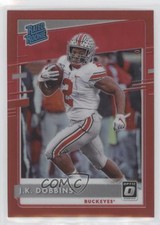 2020 Chronicles Draft Picks Donruss Optic Rated Rookies Red Prizm JK Dobbins vf1