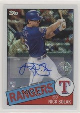 2020 Topps Silver Pack 1985 Chrome Baseball Series 2 146/199 Nick Solak Auto sd0