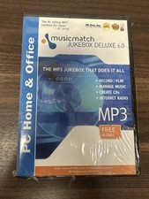 MusicMatch Jukebox 6 Deluxe PC CD Software MP3 Nuovo di zecca