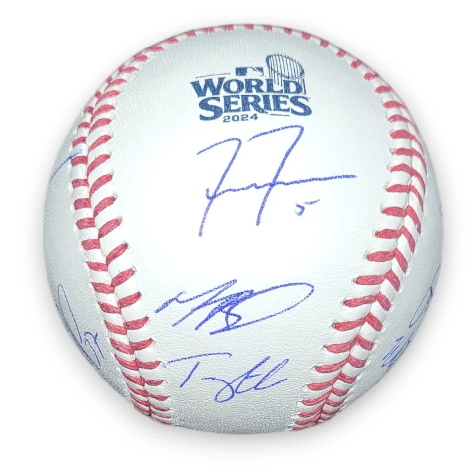 2024 World Series Dodgers Team Signed Auto Baseball Freeman Betts Smith +6  MLB
