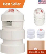 Compact Sure-Vent Air Admittance Valve with Security Against Sewer Gas Escape