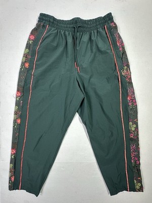 PUMA x Liberty Track Pants Womens L Green Floral Side Stripe Joggers NWT $180