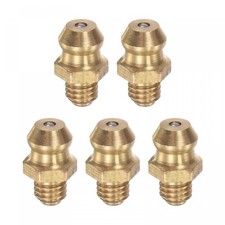 uxcell Brass Straight Grease Fitting M5 x 0.8mm Thread Hydraulic Grease Fitting