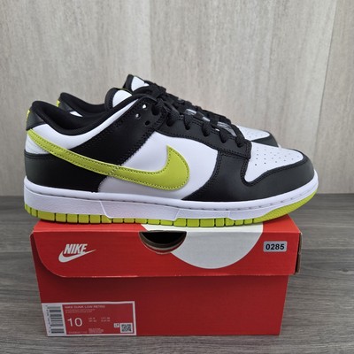 Nike Dunk Low Size 10 Mens White Bright Cactus Black Casual Shoes Sneakers  New | eBay