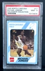 PSA 9 MICHAEL JORDAN 1989 NORTH CAROLINA COKE COLLEGE COLLECTION #17 MINT BULLS