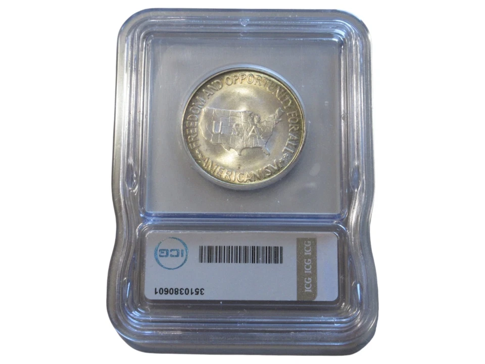 1953 S WASHINGTON CARVER COMMEMORATIVE HALF ICG MS 66 - Image 2 of 2