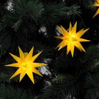 Led-Dekolichterkette Weihnachtsbaum Lichterkette Gelbe Sterntaler 636180