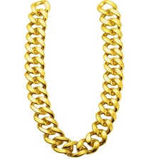 Chunky Fake Gold Chain Costume Jewelry for Hip Hop Rapper Costume Accessories