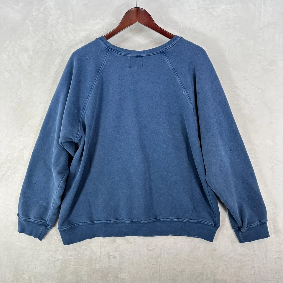 Толстовка мужская Yale S синяя колледж пуловер с круглым вырезом университет США состаренная - Изображение 3 из 4