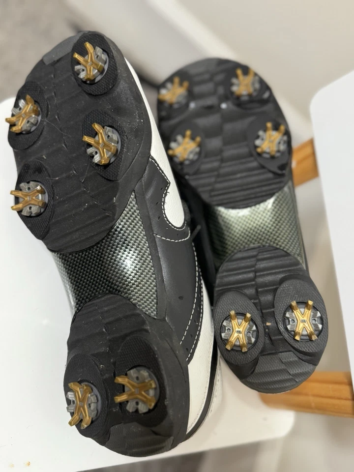 Crocs Bite 高尔夫鞋白色/石墨,尺寸 12,Impact 10250-10L 臭氧全新带标签 — 第 2/4 张图片