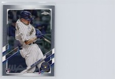 2021  Topps Chrome Update #USC43 Mario Feliciano  Milwaukee Brewers RC