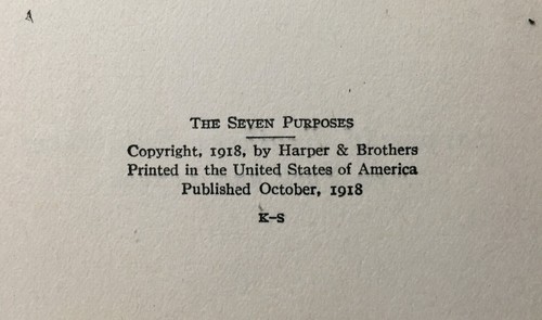The Seven Purposes - Margaret Cameron - Psychic Phenomena, Occult - 1918 HC - Picture 4 of 4