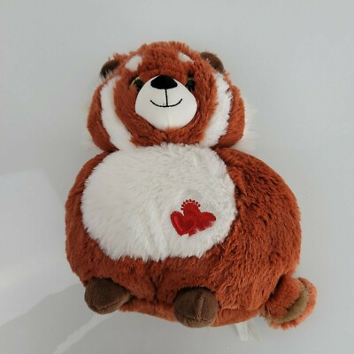 Hug Me Stuffed Plush Flat Fox Fluffy Valentines Day Red Heart Pillow NEW