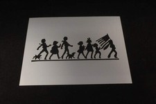 L428 It's a Parade Laser cut stencil 7.5 mil mylar Made in USA