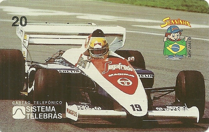 Ai Art Generator: A image of Formula 1 racing driver Ayrton Senna in