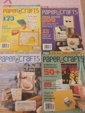 Lot of 4 - PaperCrafts Magazines Jul/Aug '10, Sep/Oct '10 '11, Jun/Jul'06