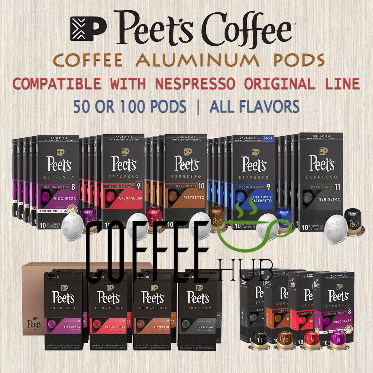 Peet's Ricchezza Nespresso® Capsules, Free Shipping Over $49