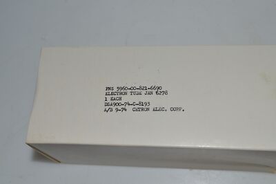 *TC* CETRON Elektronenröhre Vintage JAN 6278 FNS 5960-00-821-6690 (BNJ68)
