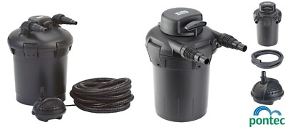 Pontec Pond Filter Print Uvc Stream Pump Garden Foam Algae Organic Cleaning