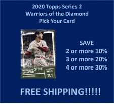 2020 Topps Warriors of the Diamond COMPLETE YOUR SET !!SPECIAL!!