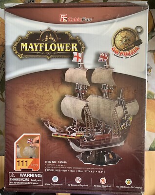 New 3D Puzzles Cubic Fun EPS Foam Board Educational Creative  Mayflower Ship