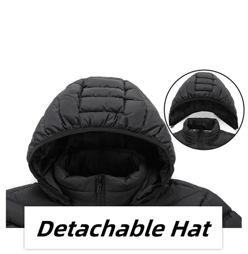 21 Areas Men Heated Jacket USB Electric Heating Vest Winter Outdoor Warm Coat - Picture 15 of 27