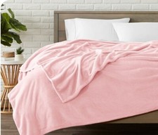 Bare Twin/Twin XL Microplush Blanket Pink