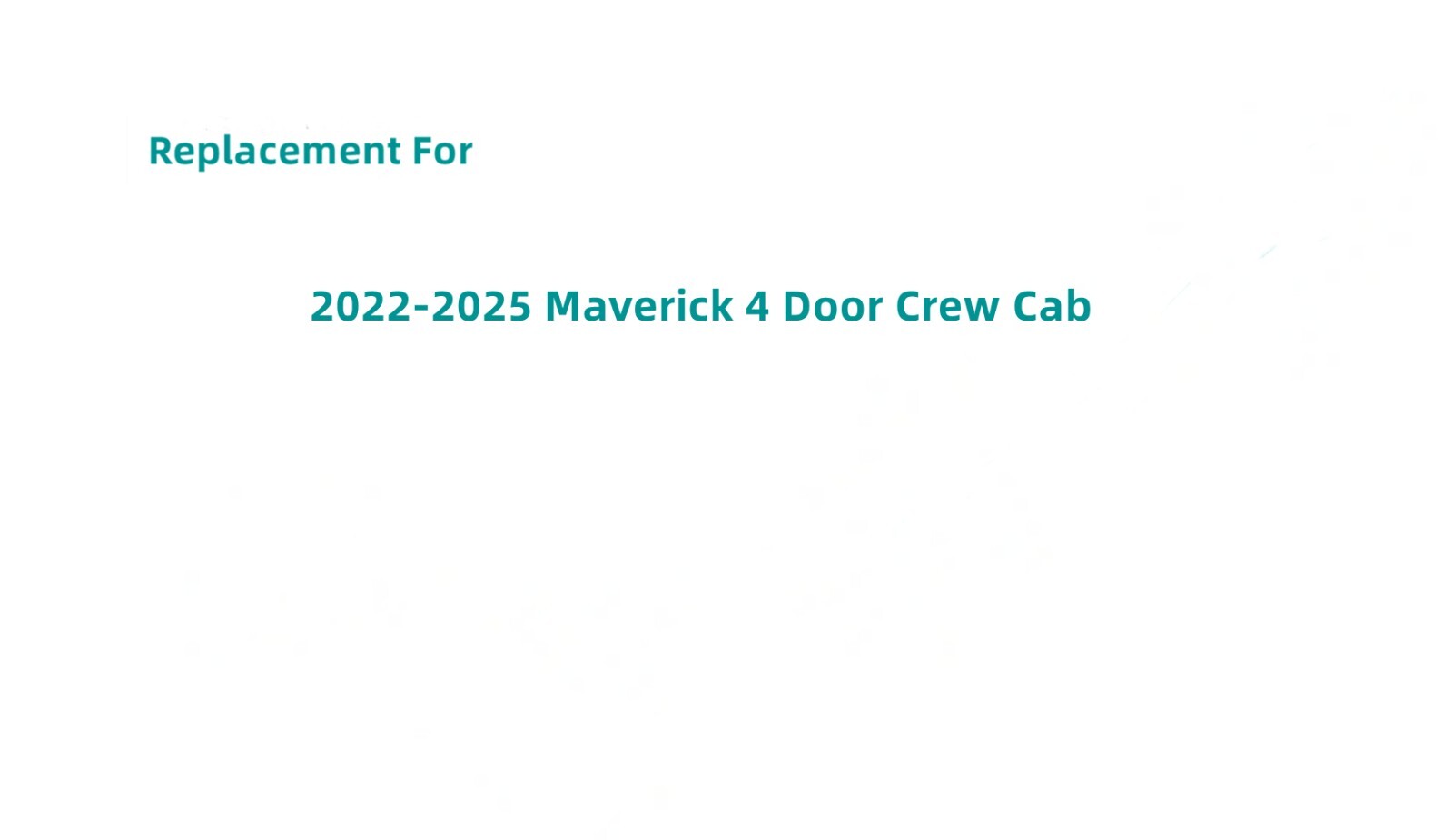 Rear Manual Slider Back Sliding Window Glass For 2022-2025 Ford Maverick