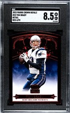 Tom Brady 2015 Panini Crown Royale Red Die-Cut #33 /99-SGC Graded 8.5 NM-MT+