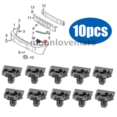 Front Bumper Bracket Moulding Clip Fastener 52197-52010 For Toyota  Highlander