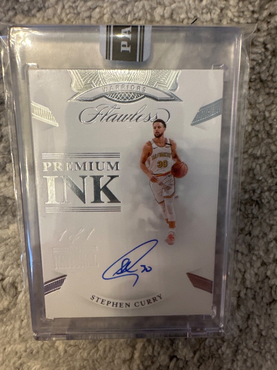 2019-2020 Panini Flawless Stephen Curry Black Box Auto 1/1