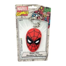 * SPIDER-MAN FACE 3 IN MARVEL AVENGERS BENDABLE KEYCHAIN BY NJ CROCE - NEW *