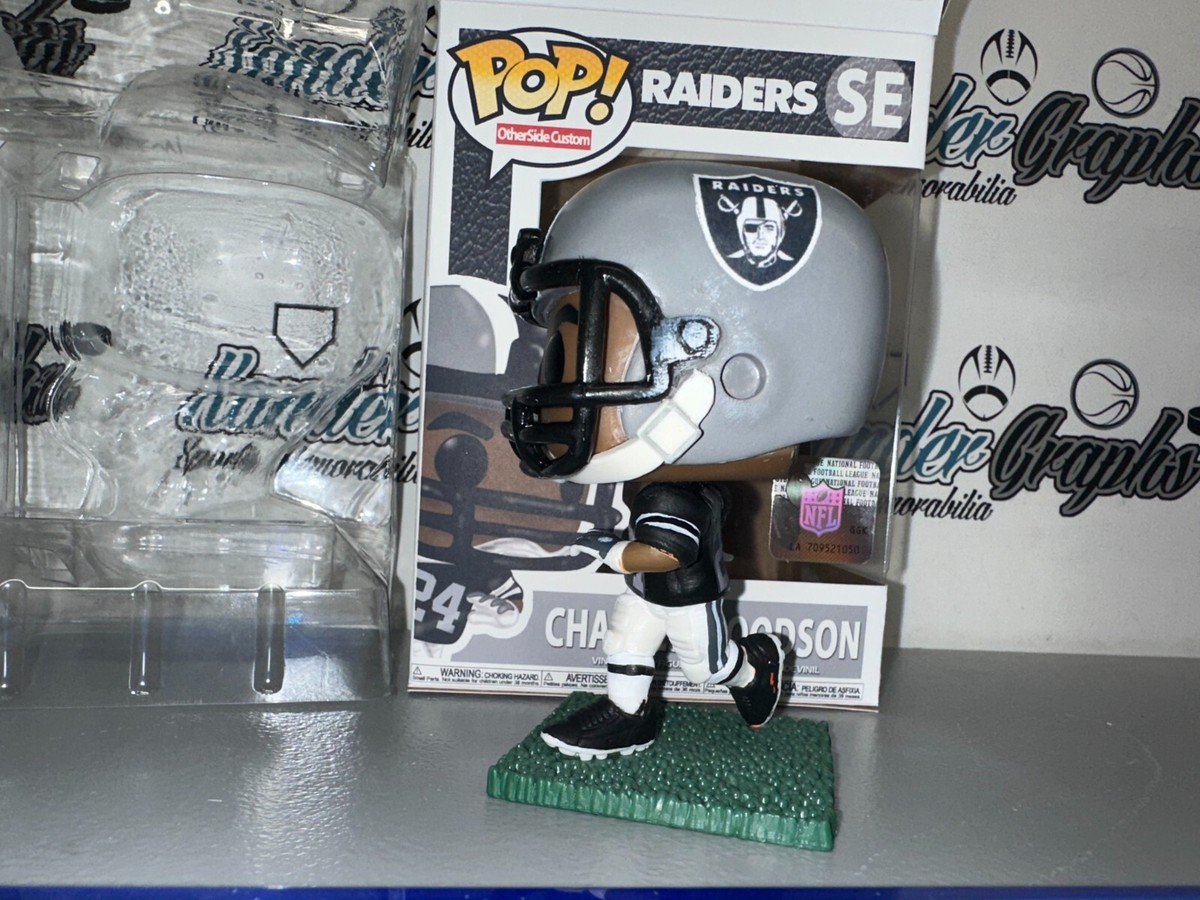 CHARLES WOODSON RAIDERS SIGNED AUTOGRAPHED NFL 1/1 FUNKO POP