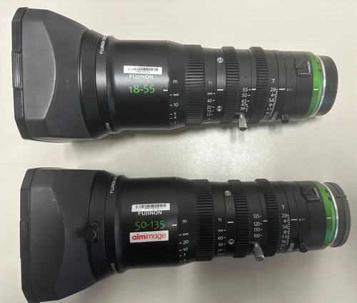 Fujinon MK 18-55 + MK 50-135 Pair E-Mount Cinema Zoom Lens Set for Sony Cameras