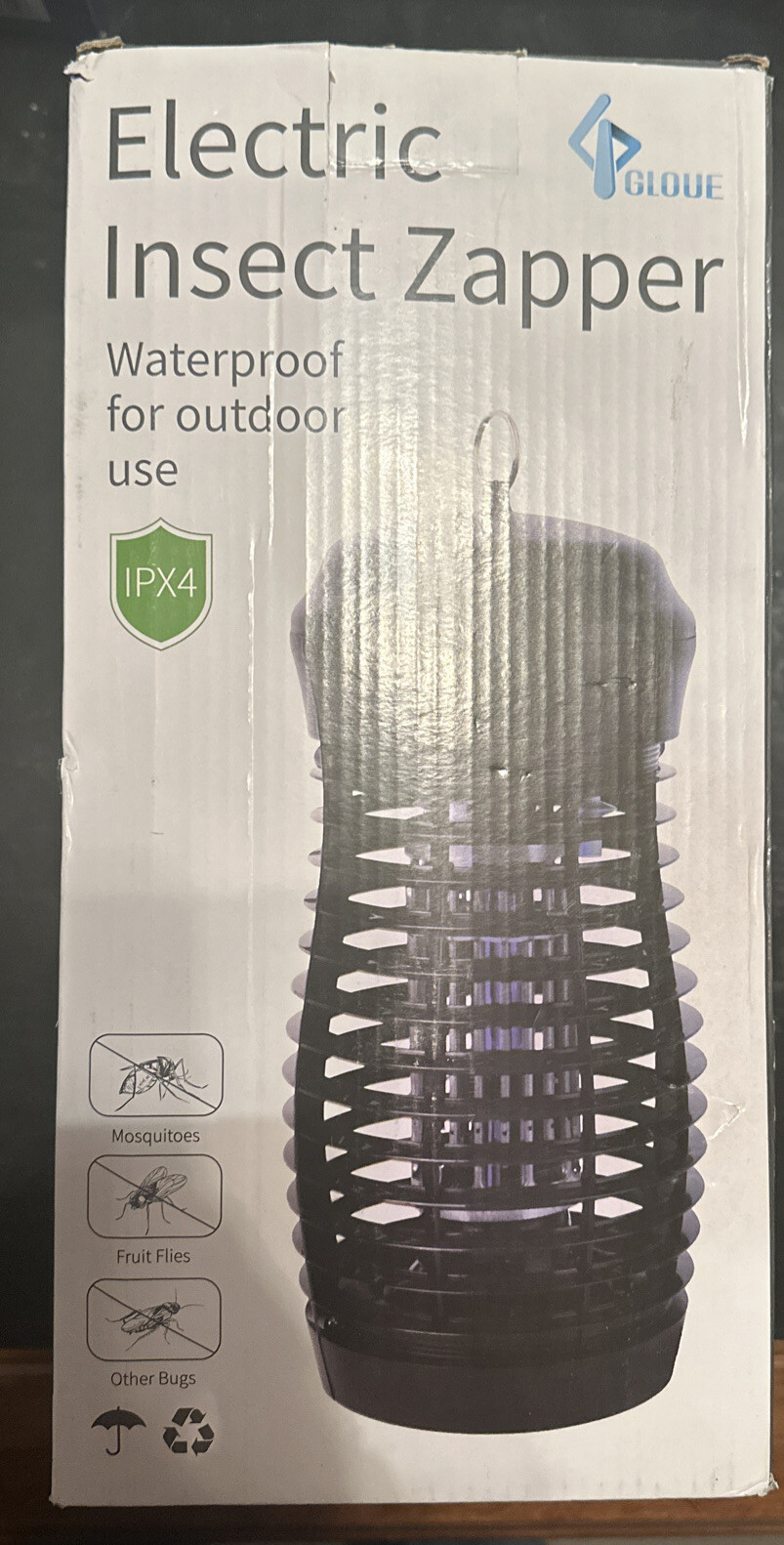 electric insect Bug zapper By Glove With Collection Tray Waterproof Lamp Holder