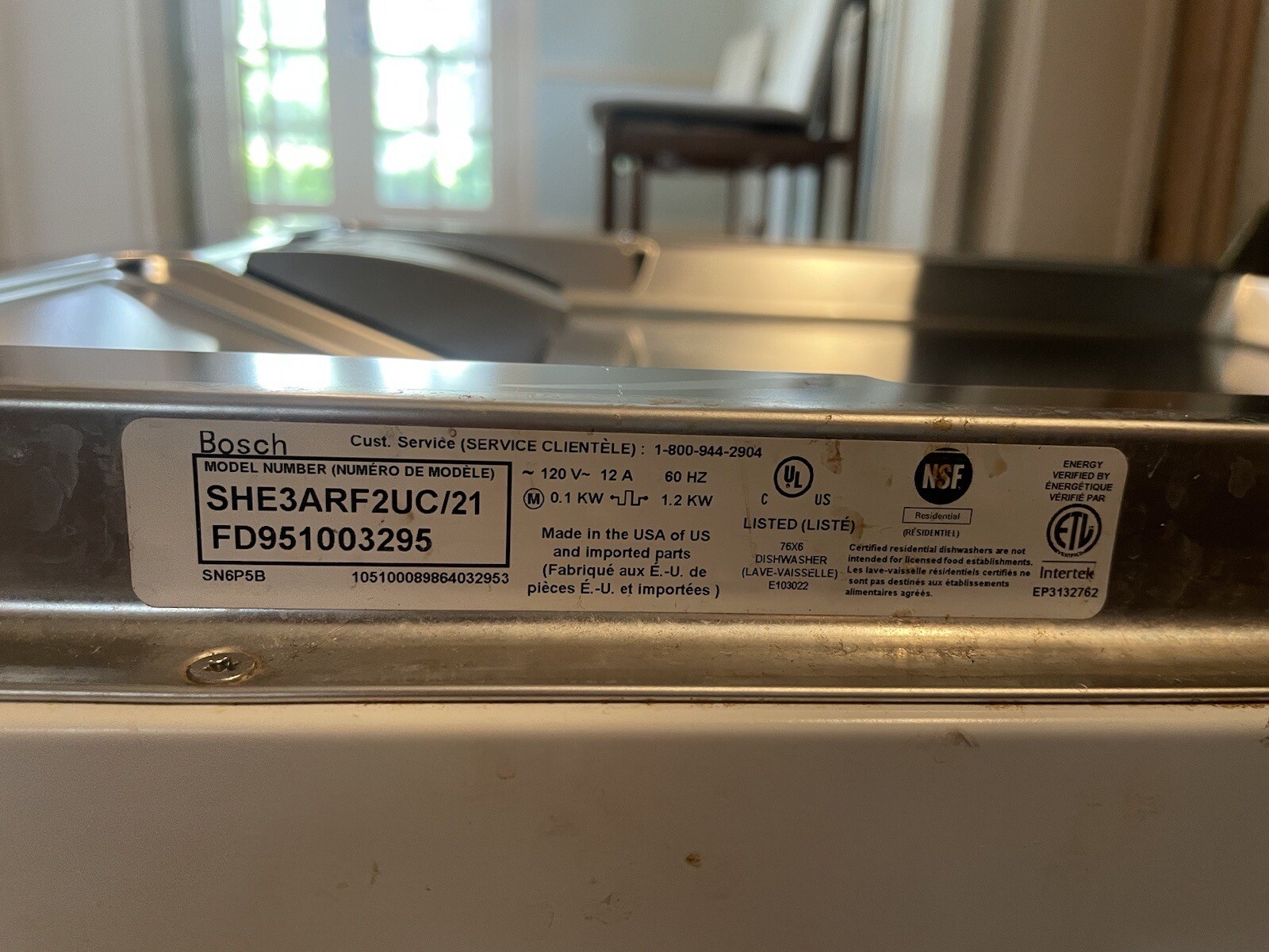 BOSCH Silence Plus dishwasher eBay