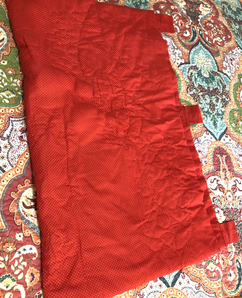 Colgante de pared acolchado granja campo bebé niños habitación decoración guardería hecho a mano rojo Foto 4 de 4