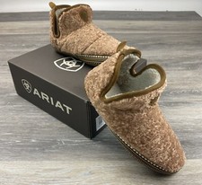 ARIAT Women  s booties slippers fleece lined size XS 5-6 New In Box Western Look