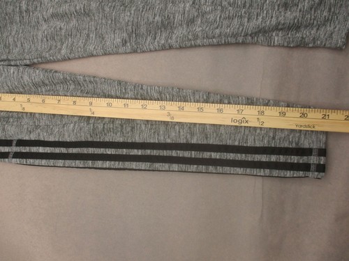 ADIDAS Size M (10-12) Girls Gray High Rise Side Pocket Training Leggings 969 - Picture 4 of 8