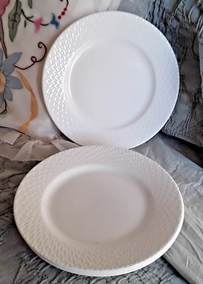 4 Mikasa lattice White Bread & butter Plates 6 6/8''