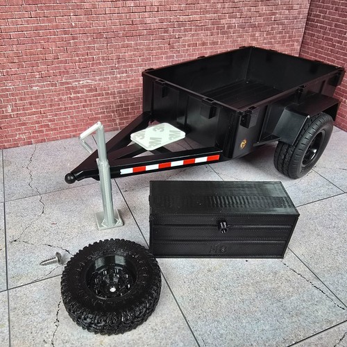 Trailer Tool Box and Spare Kit fits the Traxxas 1:18 TRX4M Trailer - Picture 12 of 13