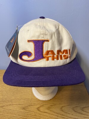 VINTAGE-RARE-JAM THIS ! ROCK AND ROLL HALL OF FAME SNAPBACK HAT/CAP NEW WITH TAG